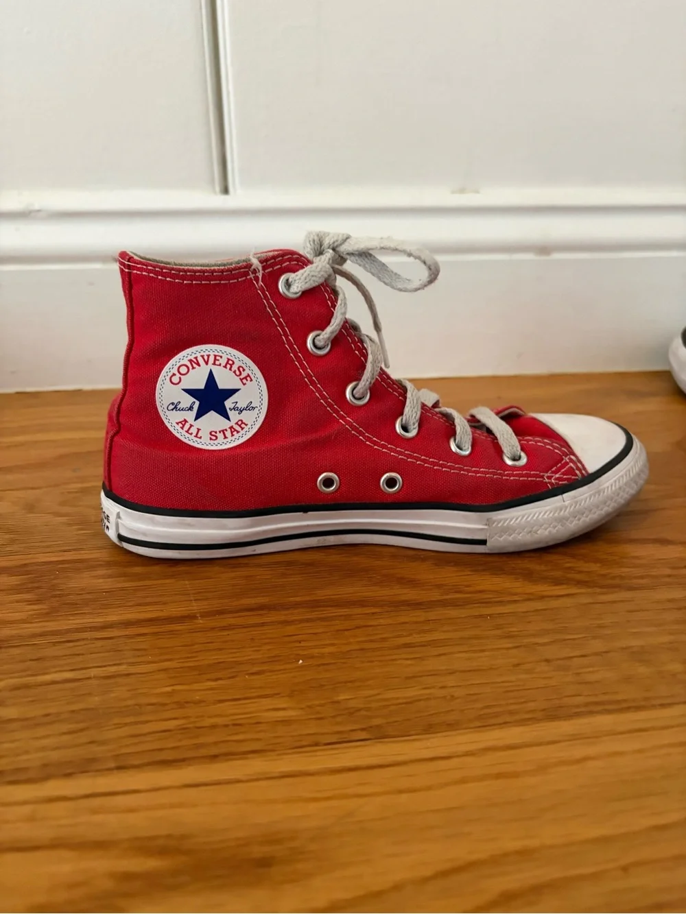 Converse Red High Top Canvas Sneakers